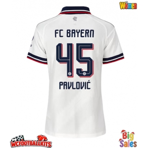 Bayern Munich Aleksandar Pavlovic #45 Replica Away Stadium Shirt for Women 2026-27 Short Sleeve